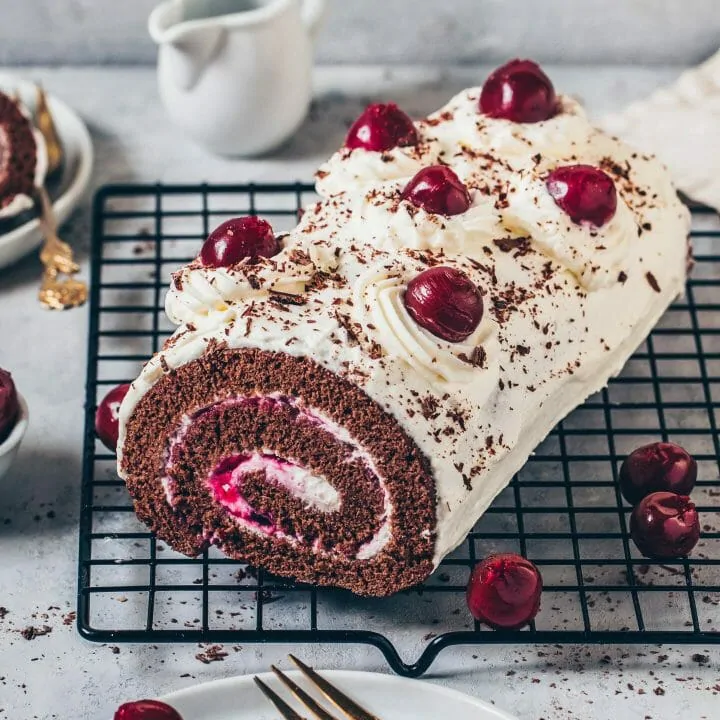 Black Forest Cake Roll (Vegan Swiss Roll) Bianca Zapatka Recipes