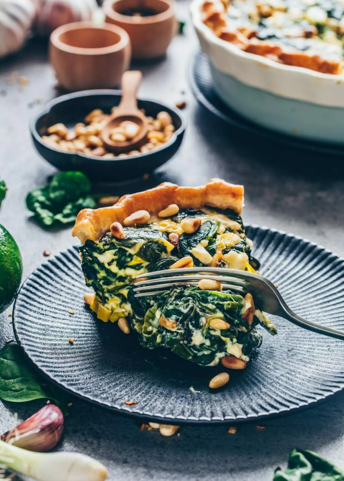 Vegane Spinat Quiche Rezept einfach Bianca Zapatka Rezepte