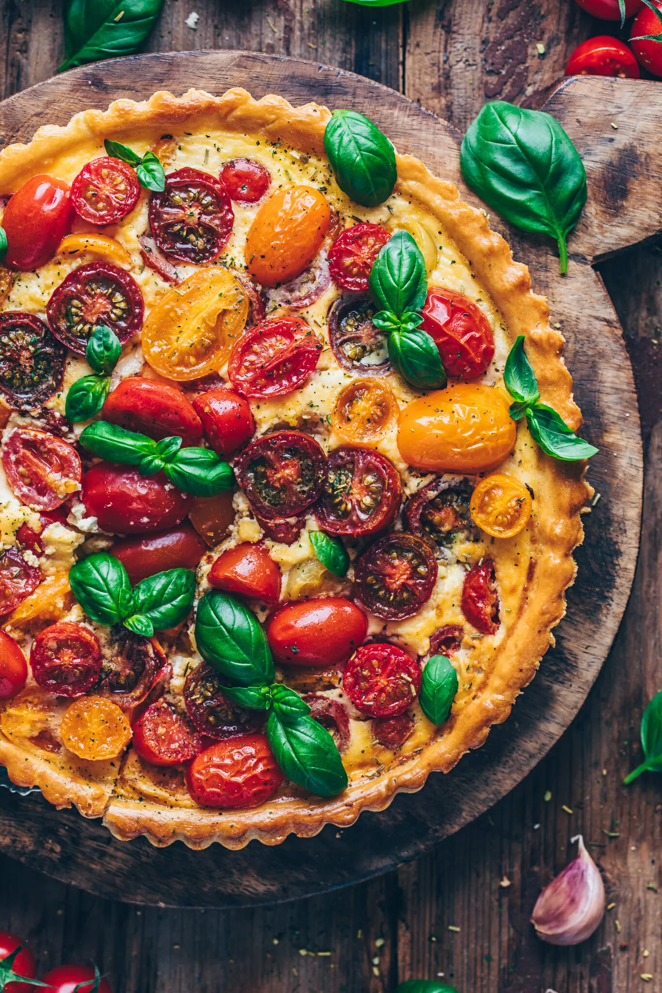 Bunte TomatenTarte Vegane Quiche Bianca Zapatka Rezepte