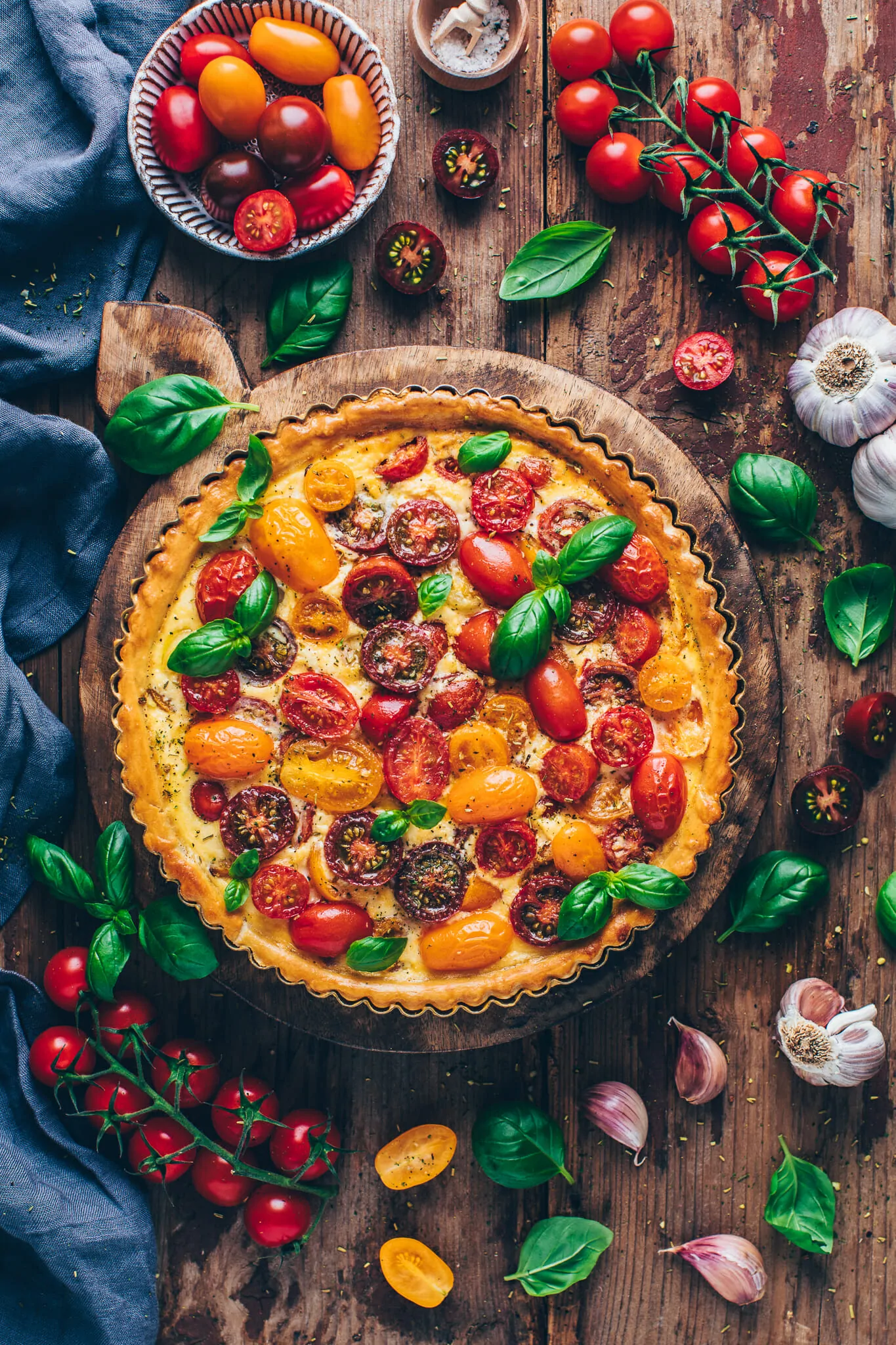 Heirloom Tomato Tart Vegan Quiche Bianca Zapatka Recipes