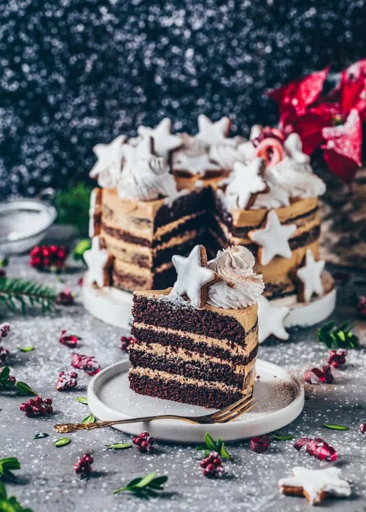 Vegan Chocolate Cookie Butter Cake with Speculoos Bianca Zapatka