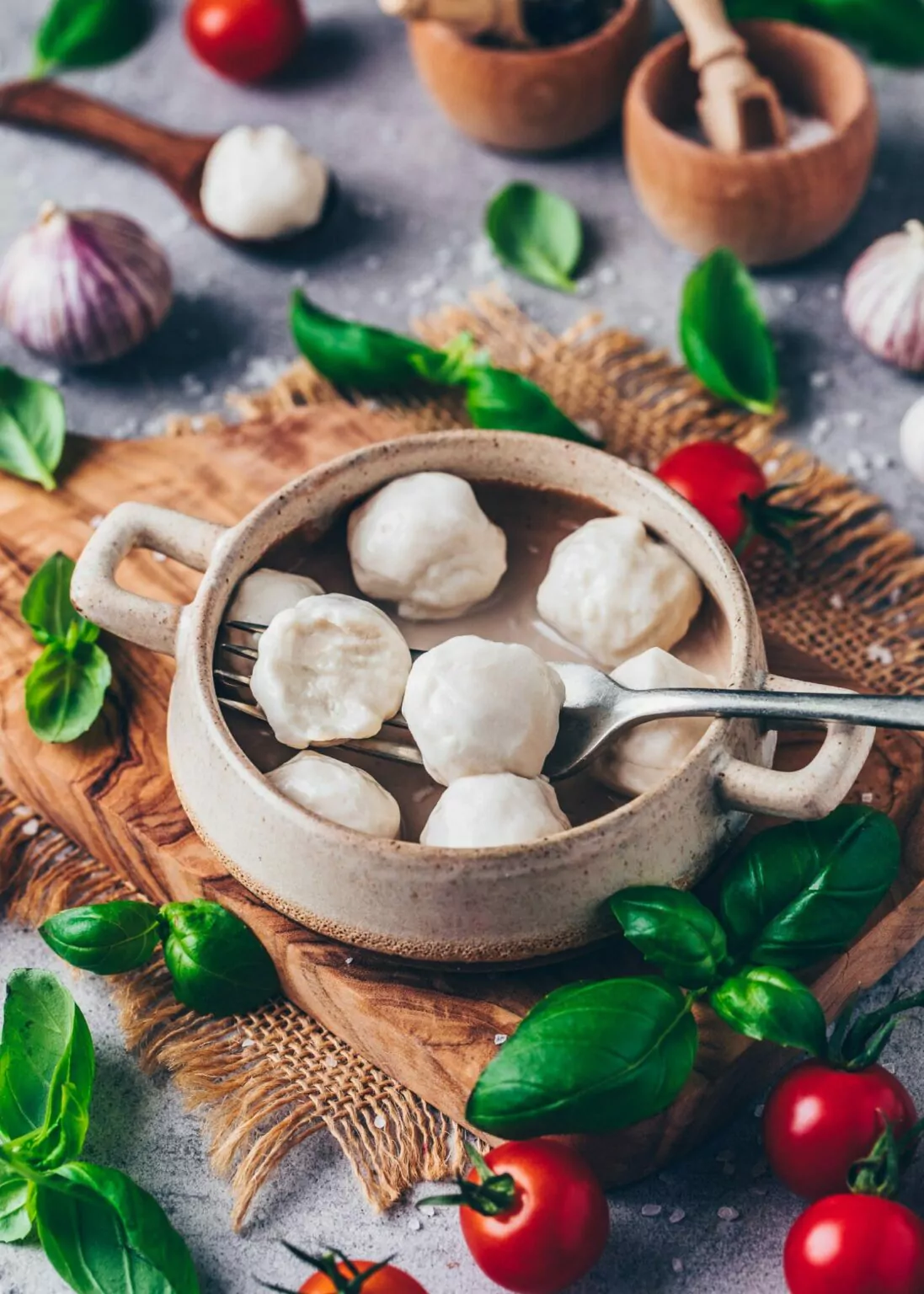 Vegan Mini Mozzarella Cheese Balls Easy, Homemade Bianca Zapatka