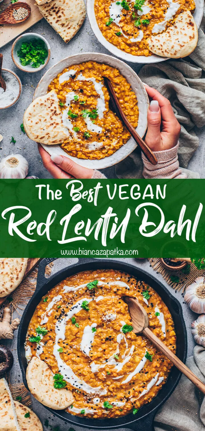 Red Lentil Dahl (Easy Indian Recipe) - Bianca Zapatka | Recipes