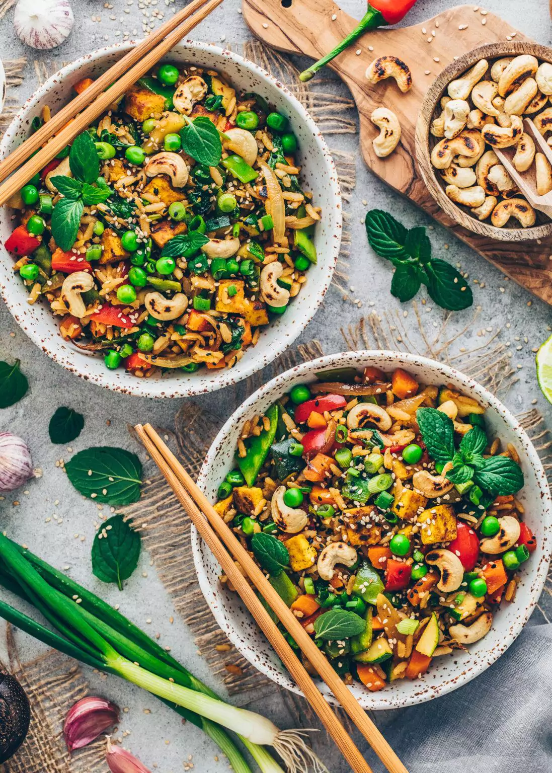 Vegan Fried Rice with Vegetables (Easy Recipe) Bianca Zapatka Recipes