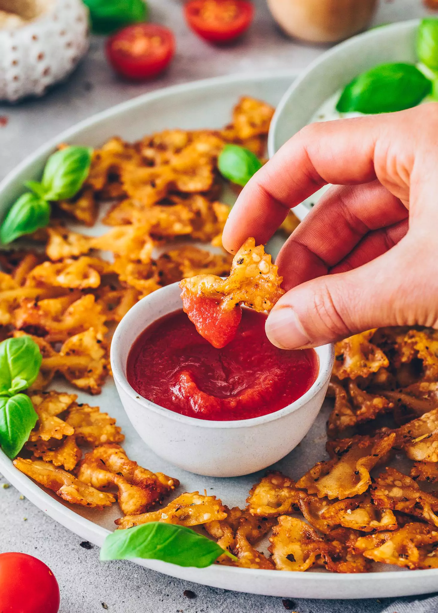 Pasta Chips Recipe OvenBaked or Airfried Bianca Zapatka Recipes