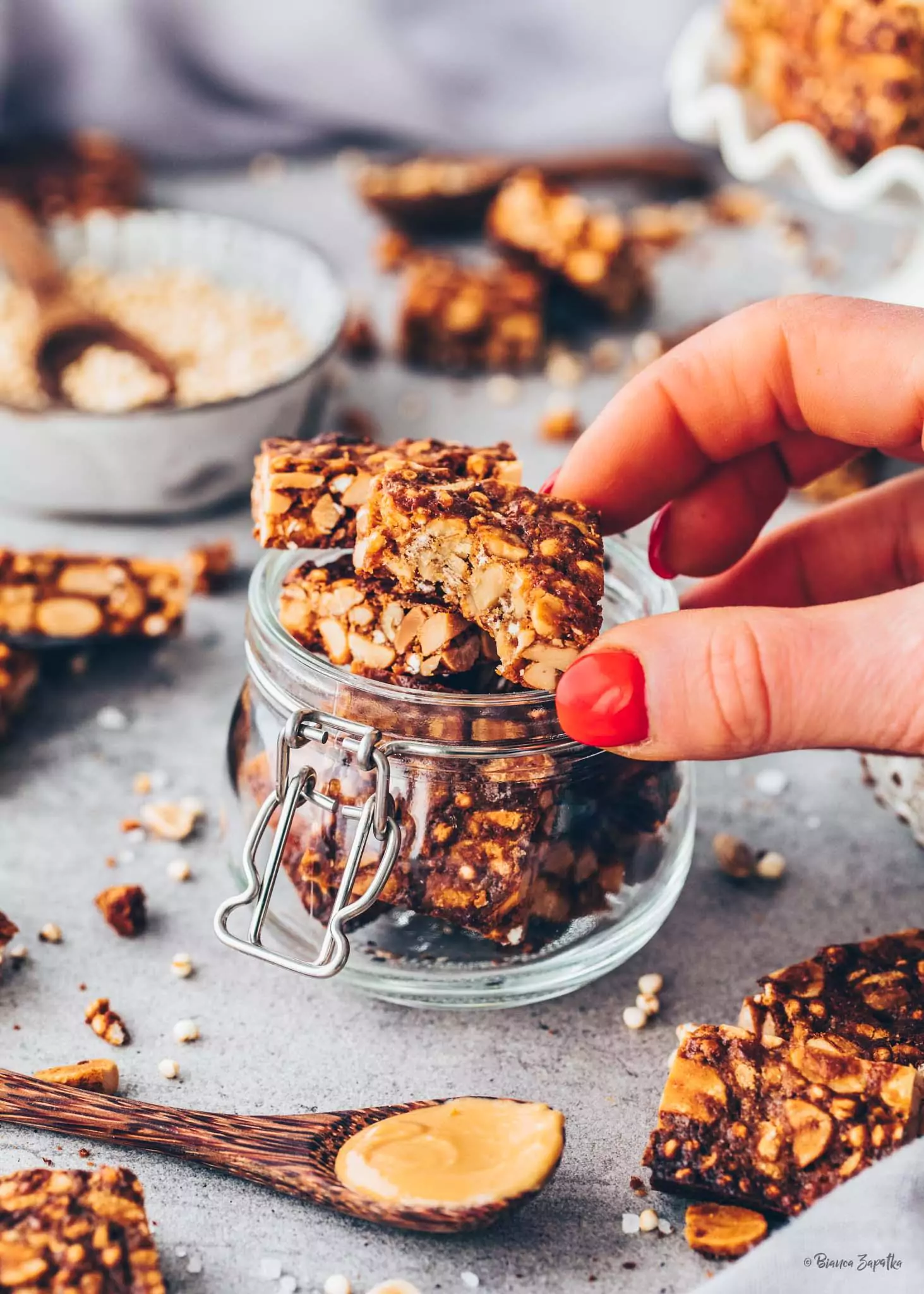 Nut Clusters (Mini Peanut Bars) Bianca Zapatka Recipes