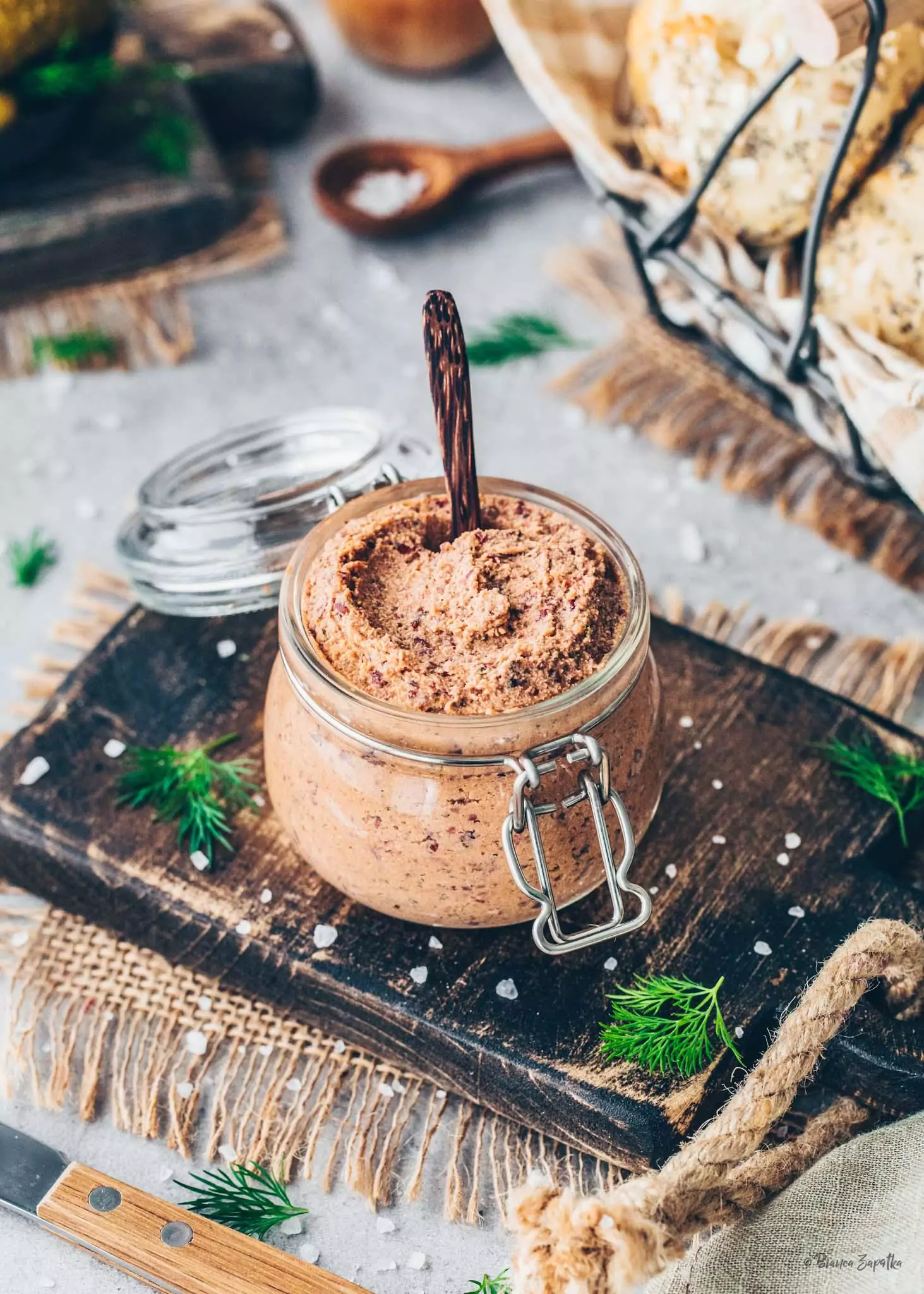 Vegan Liverwurst (Homemade Veggie Spread) Bianca Zapatka Recipes