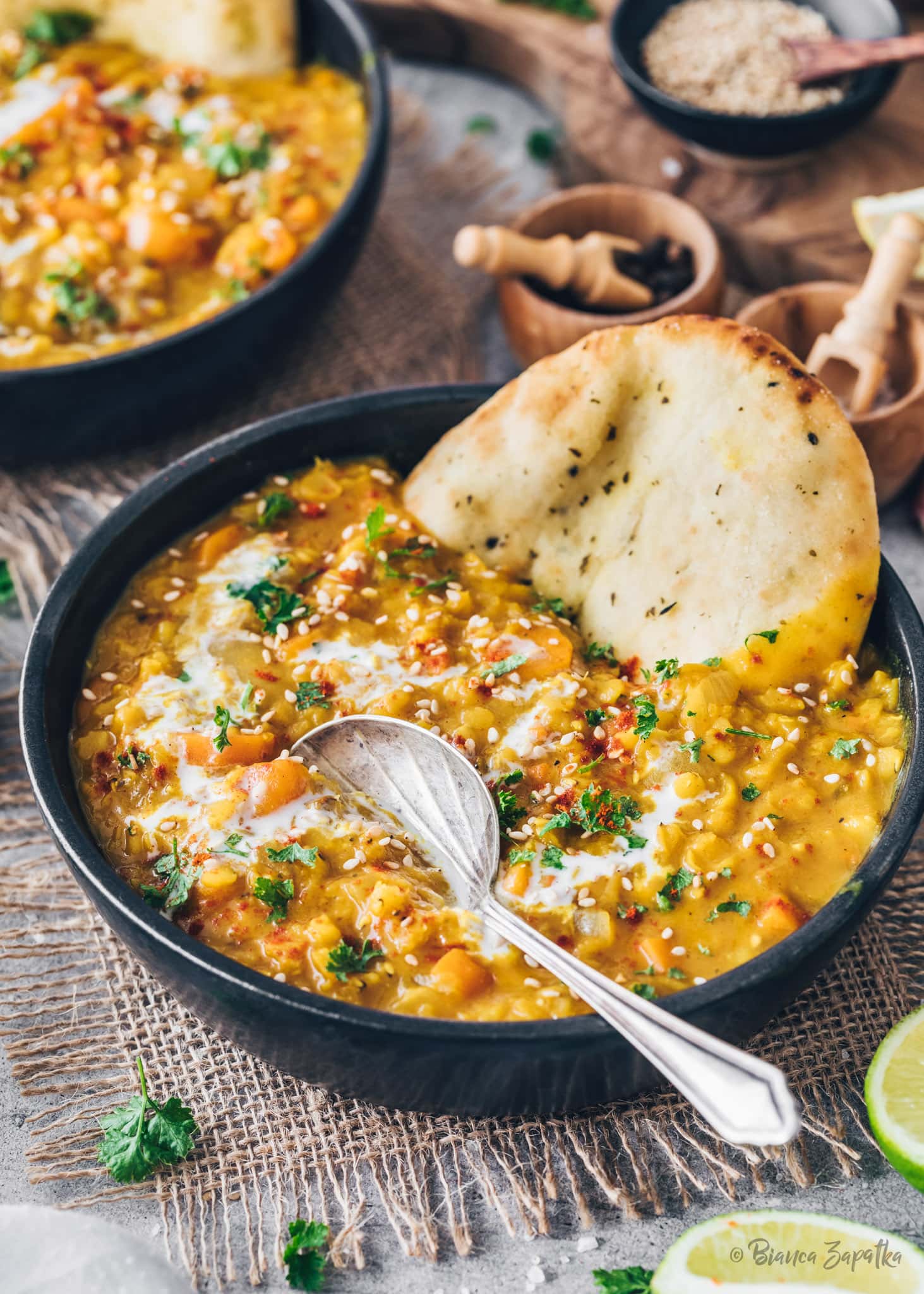 Goldene Linsensuppe mit Curry und Kokosmilch Vegan & Einfach Bianca Zapatka Rezepte