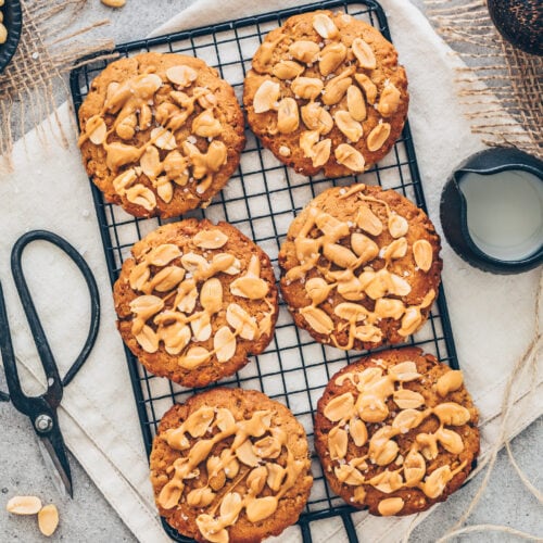 Vegan Peanut Butter Cookies (Easy & Healthy) Bianca Zapatka Recipes