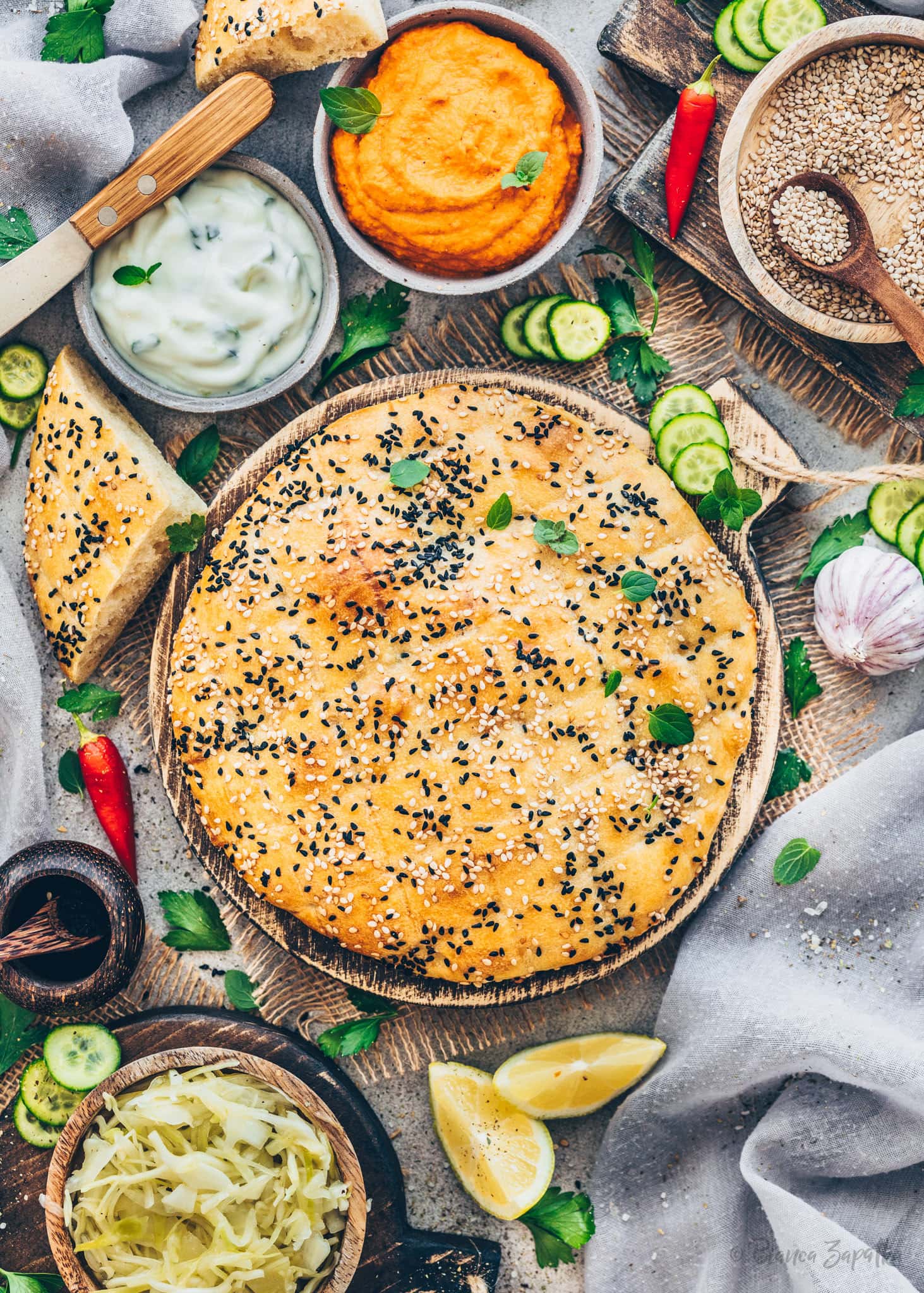 Türkisches Fladenbrot (Pide) Ramazan Pidesi - Bianca Zapatka | Rezepte