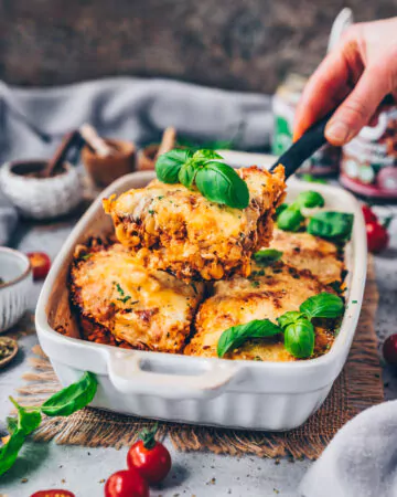 Pasta Bake with bolognese sauce, creme fraiche and cheese