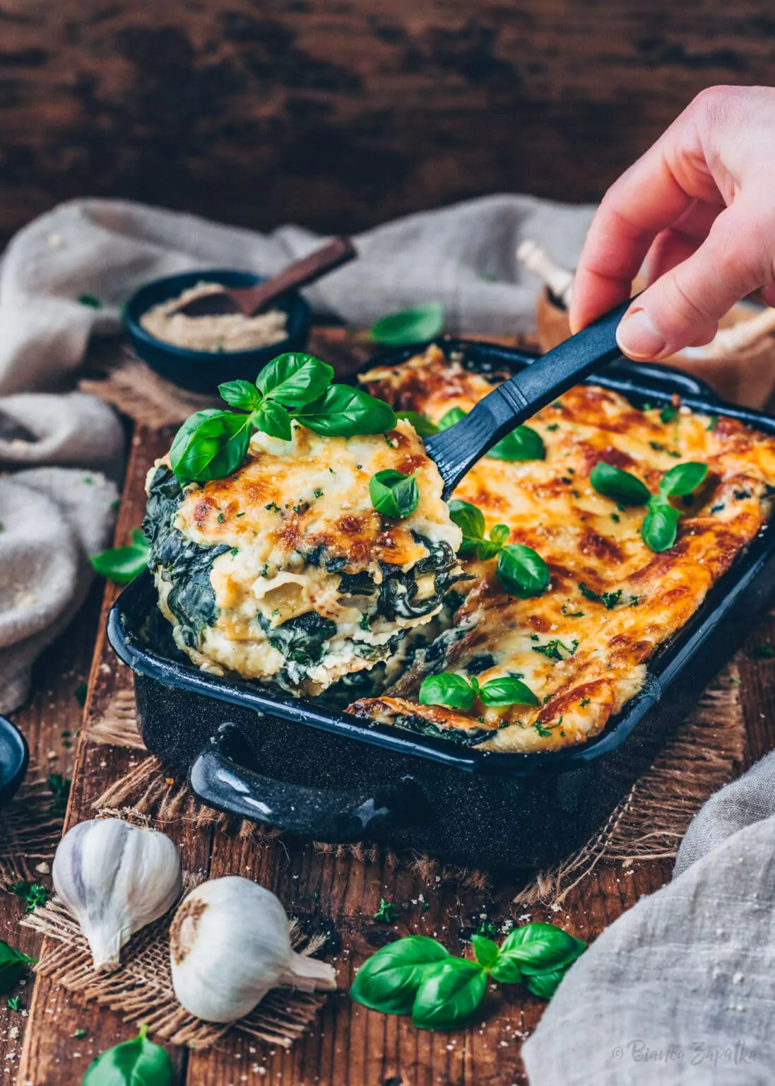 Spinatlasagne (schnell, einfach, vegan) - Bianca Zapatka | Rezepte