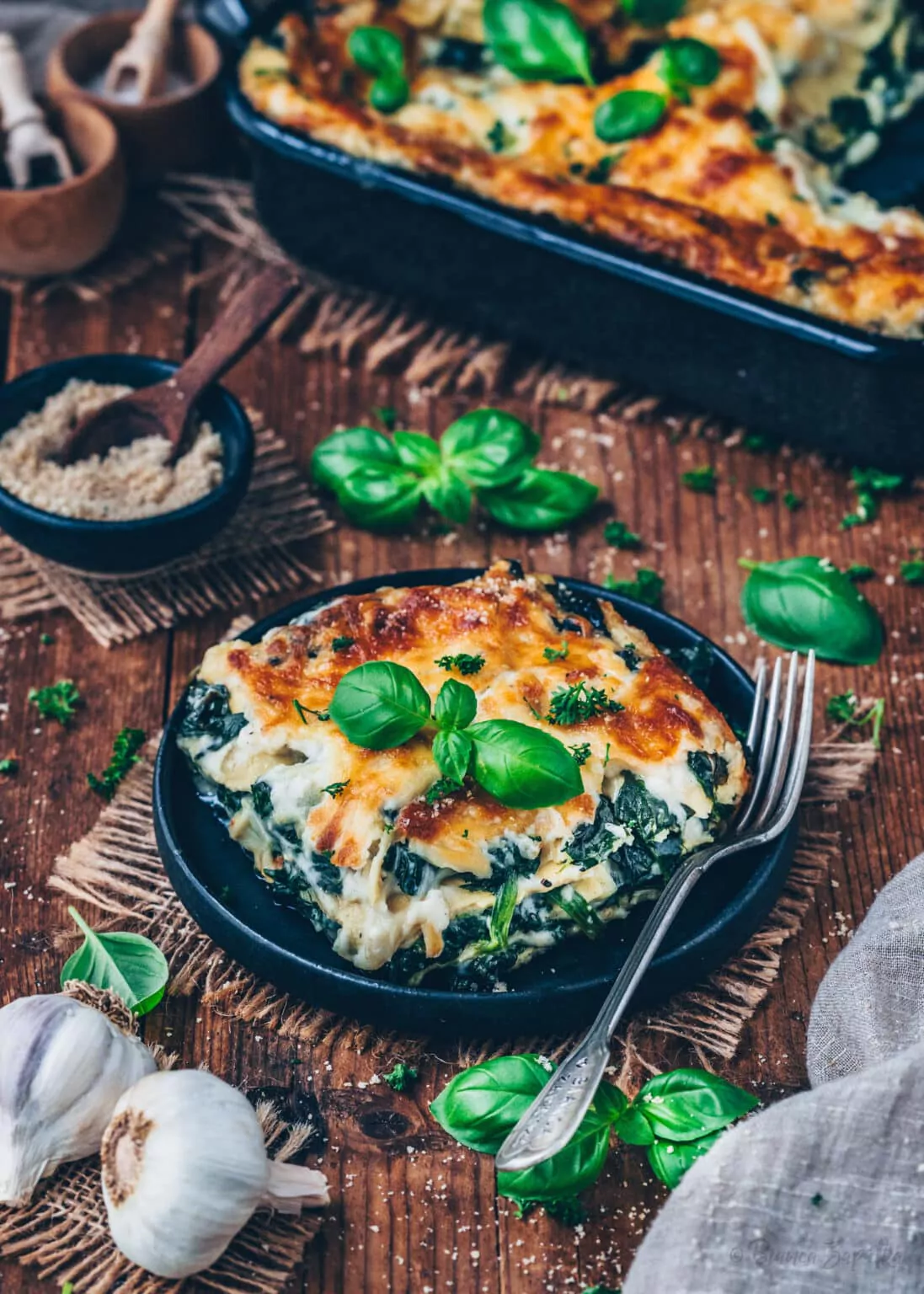 Spinatlasagne (schnell, einfach, vegan) - Bianca Zapatka | Rezepte