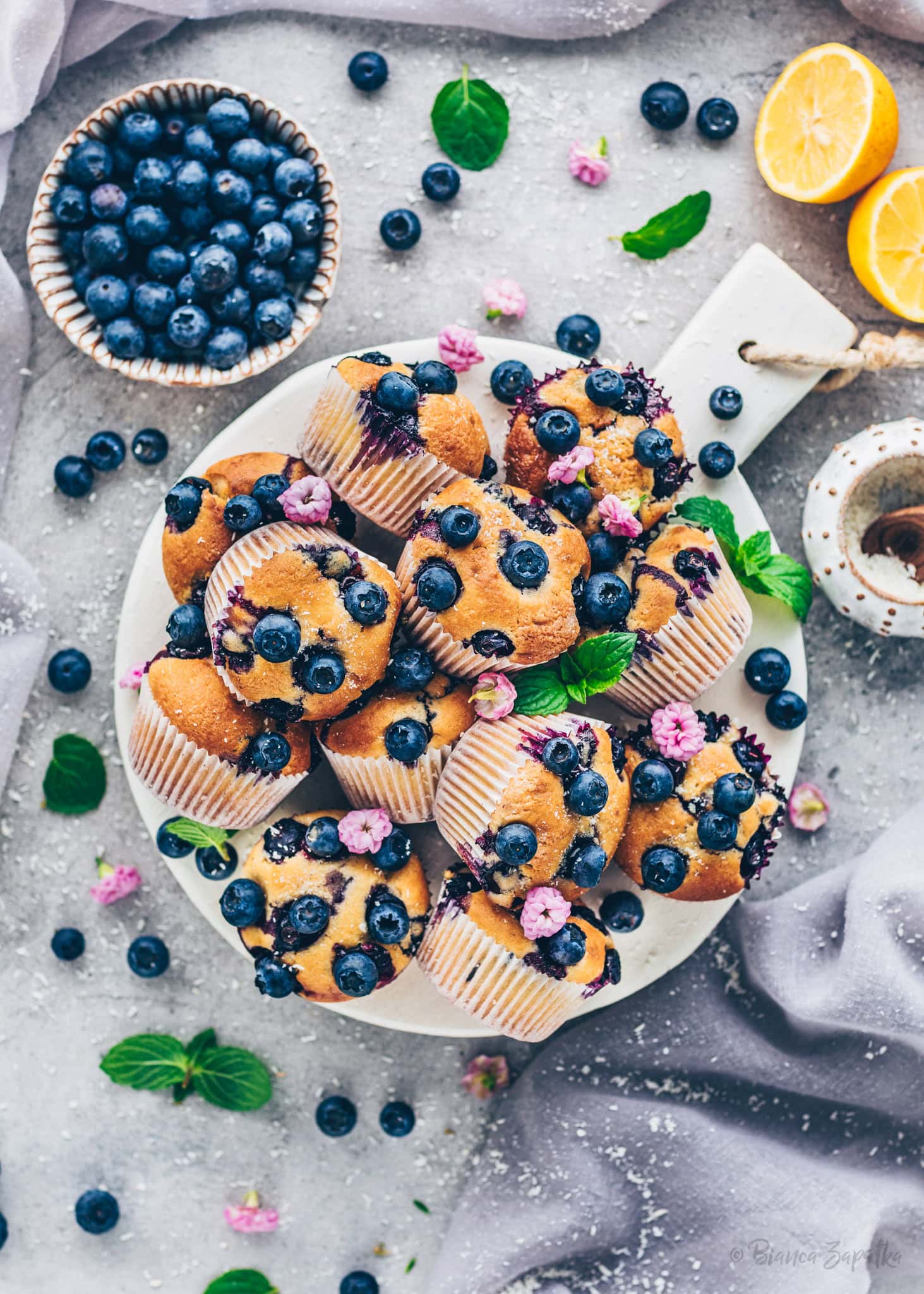 Blaubeermuffins | saftig, einfach, vegan | Bestes Rezept - Bianca ...
